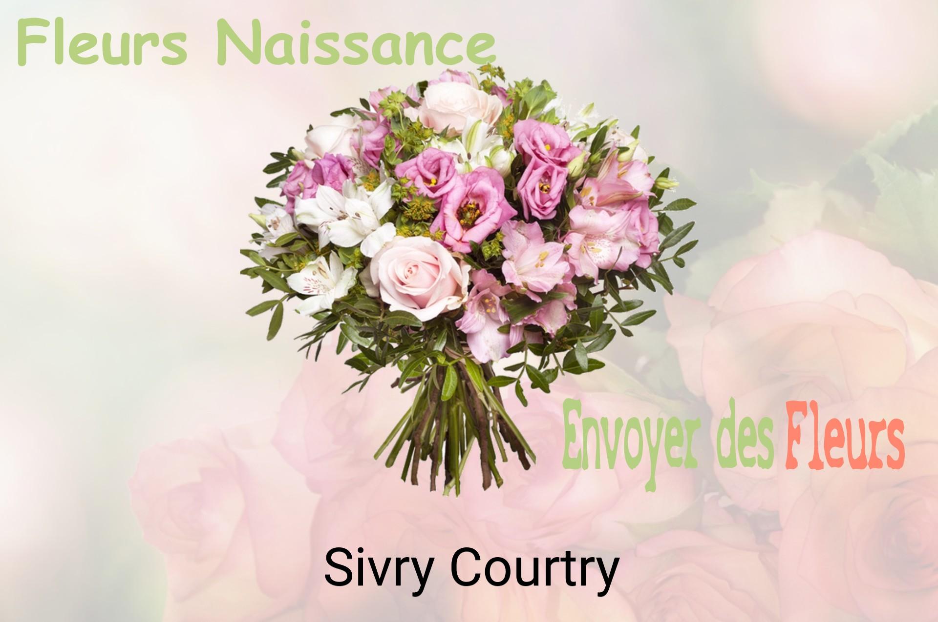 Bouquet de fleurs de naissance livré à Sivry-Courtry